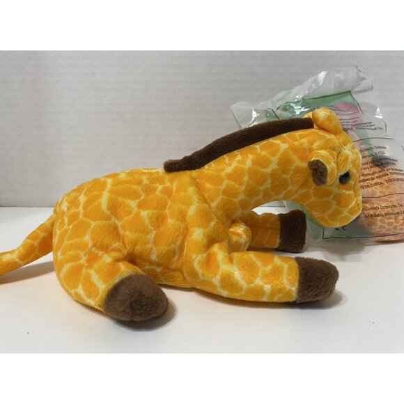 Giraffe TY Beanie Baby Twigs Matching Teanie Beanie Set - Picture 3 of 6